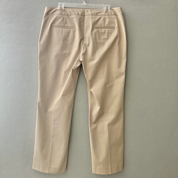 Gerard Darel Khaki Cropped Sailor Pants Size 12 US / 44 FR Stretch - Picture 7 of 14